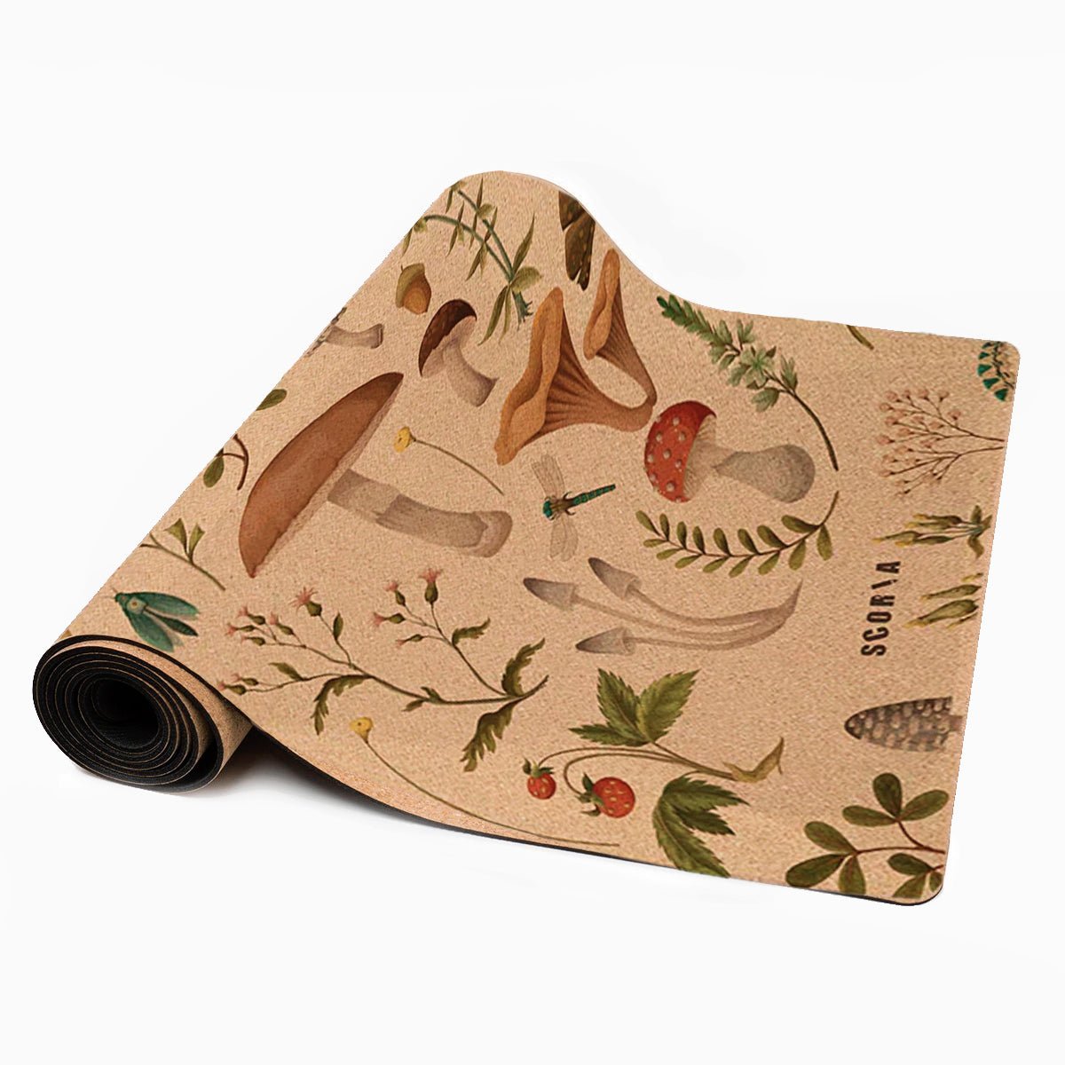 Myco Forest Cork Yoga Mat | Standard 4.5MM or X-Thick 6MM - Best Life Apparel