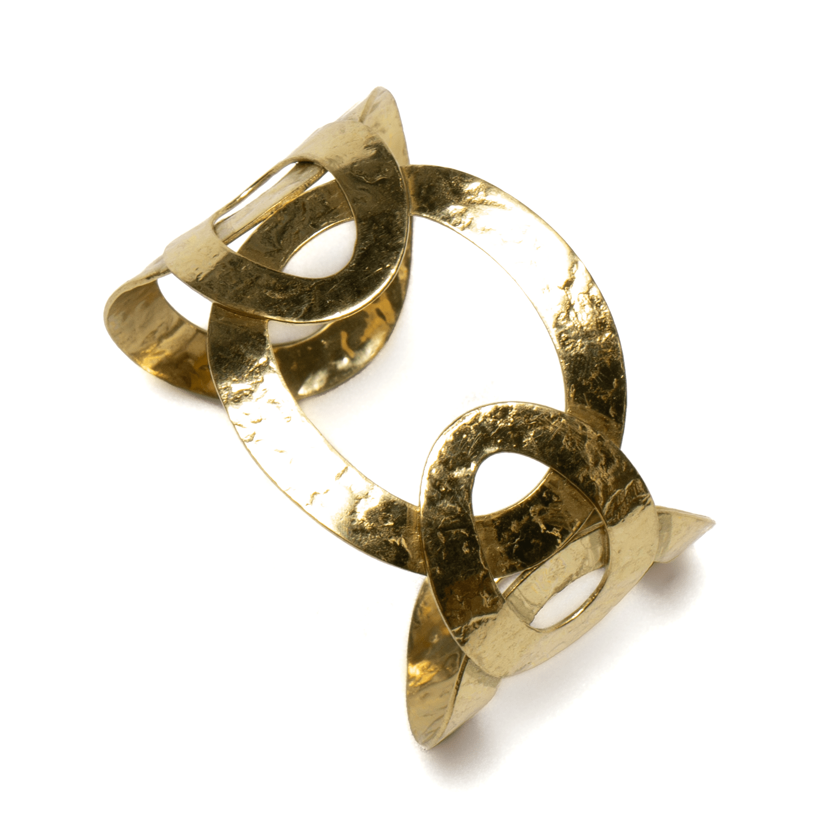 Oval Links Metal Cuff - Gold Color - Best Life Apparel