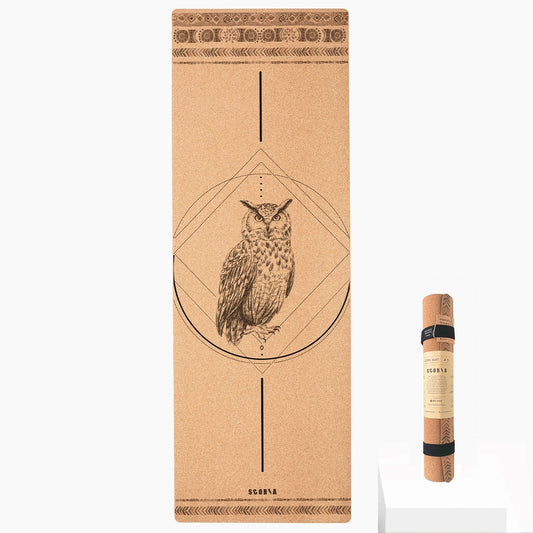 Owl Cork Yoga Mat | 4.5MM - Best Life Apparel
