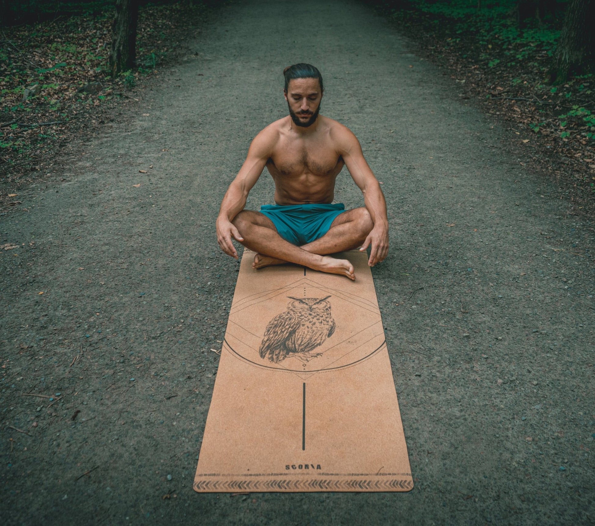 Owl Cork Yoga Mat | 4.5MM - Best Life Apparel