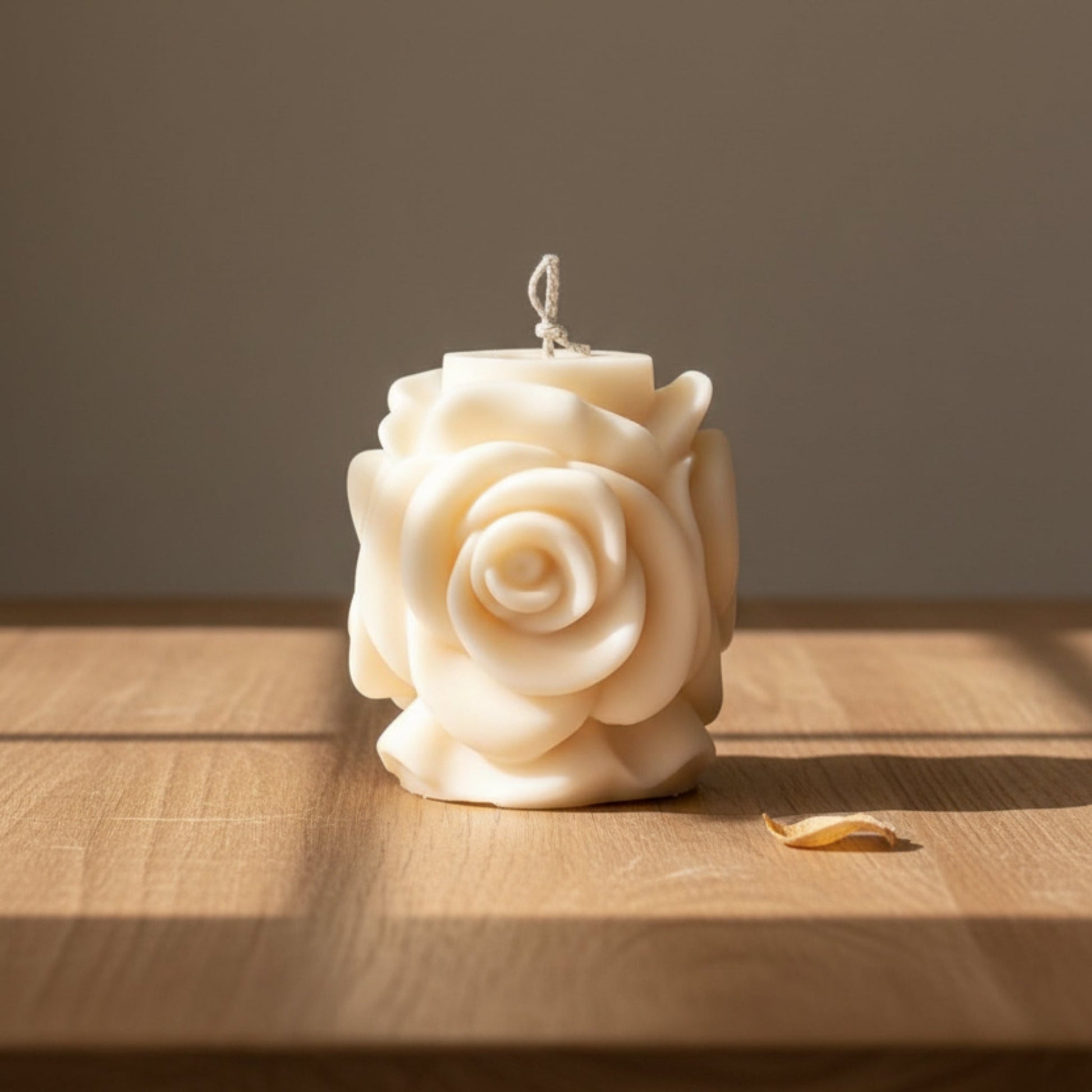 Rose Flower Soy Candle | Vegan Pillar Candle - Best Life Apparel