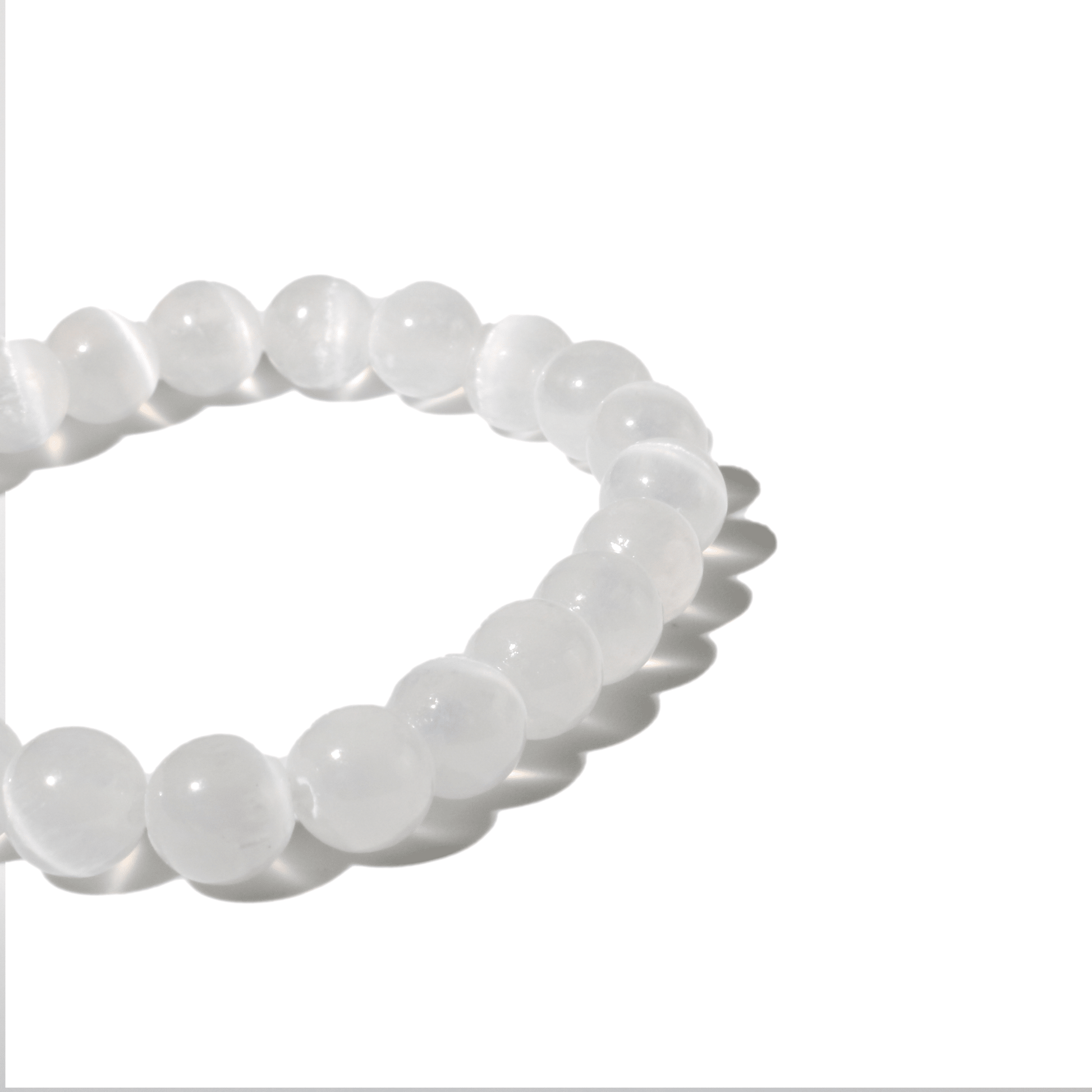 Selenite Round Bracelet - 8mm - Best Life Apparel
