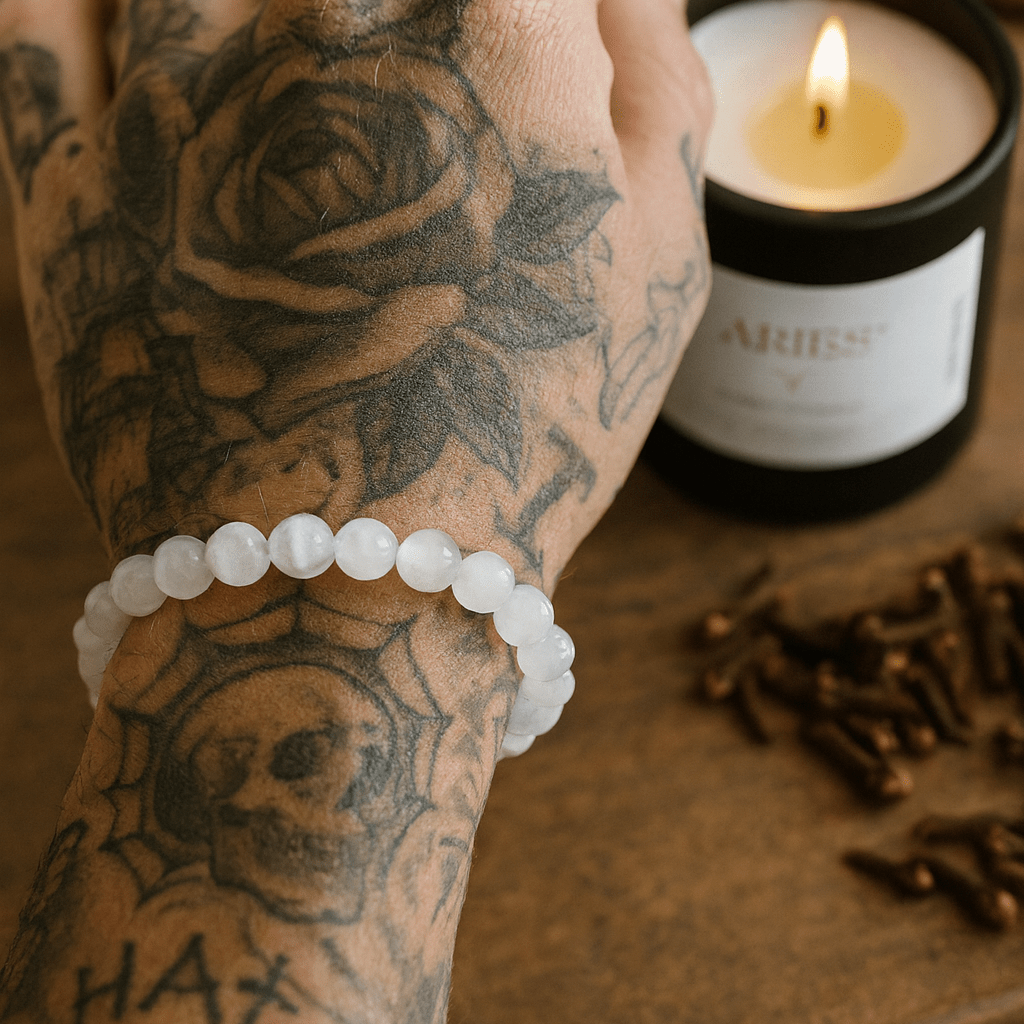 Selenite Round Bracelet - 8mm - Best Life Apparel