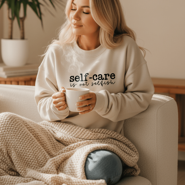 Self Care Is Not Selfish Sweatshirt - Best Life Apparel