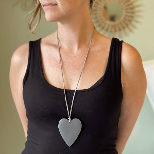 Simple Wooden Heart Necklace - Best Life Apparel
