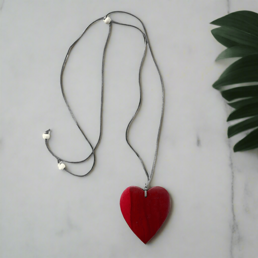 Simple Wooden Heart Necklace - Best Life Apparel