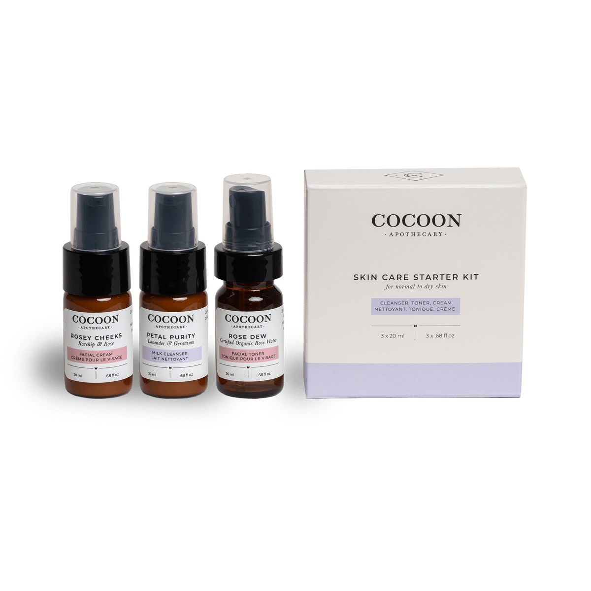 Skin Care Starter Kit for Normal to Dry Skin by Cocoon Apothecary - Best Life Apparel