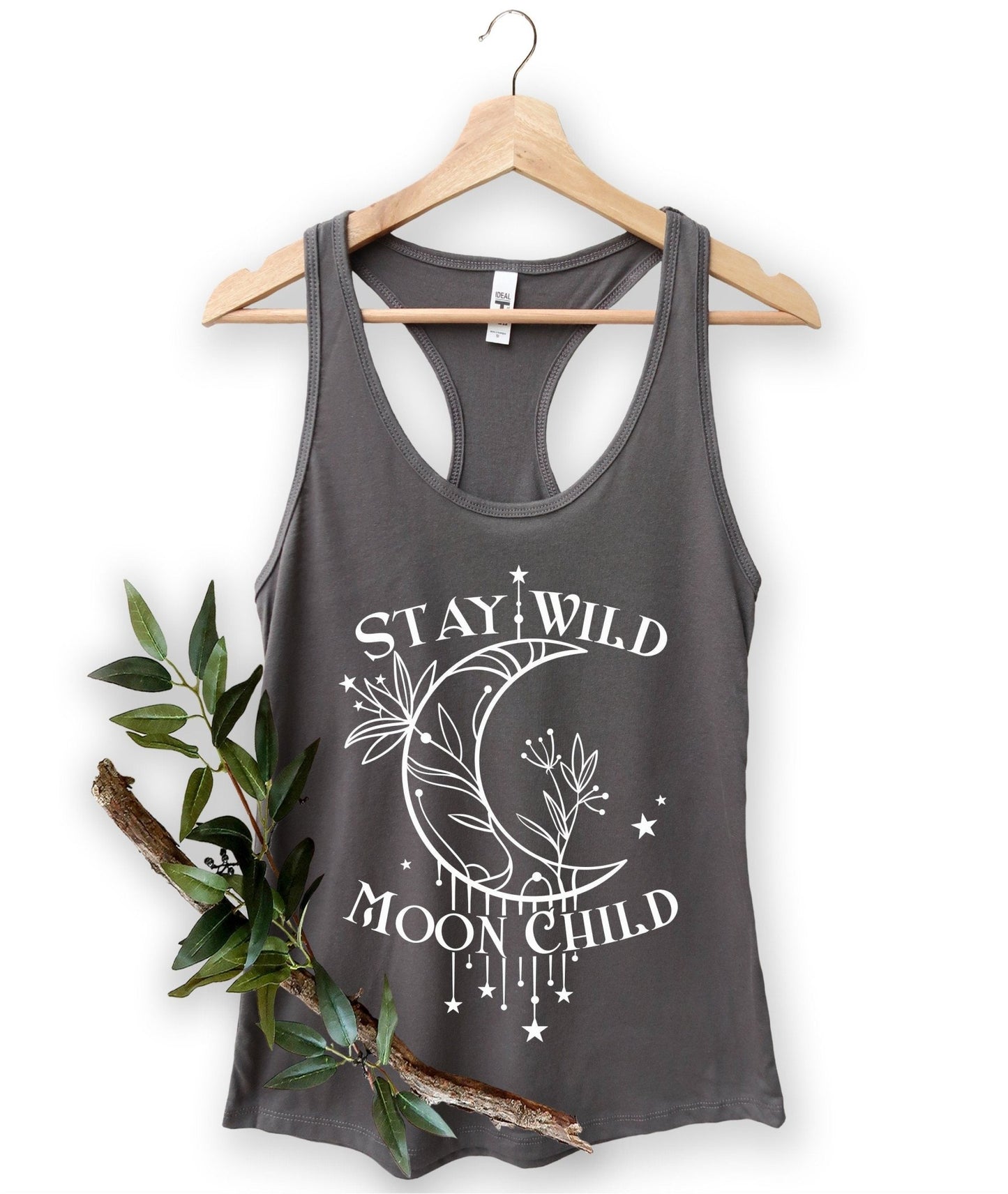 Stay Wild Moon Child Racerback Tank Top - Best Life Apparel