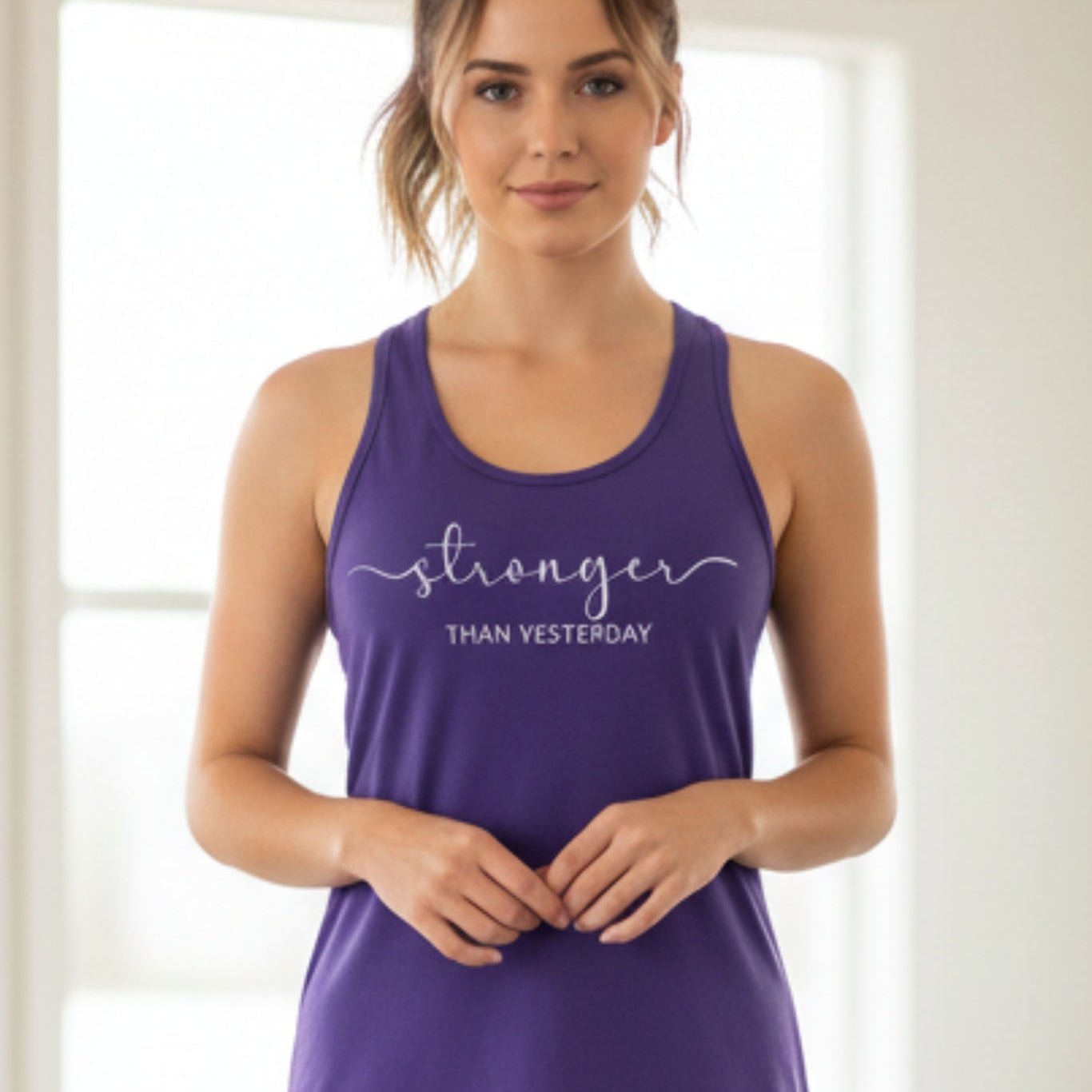Stronger Than Yesterday Tank Top - Best Life Apparel