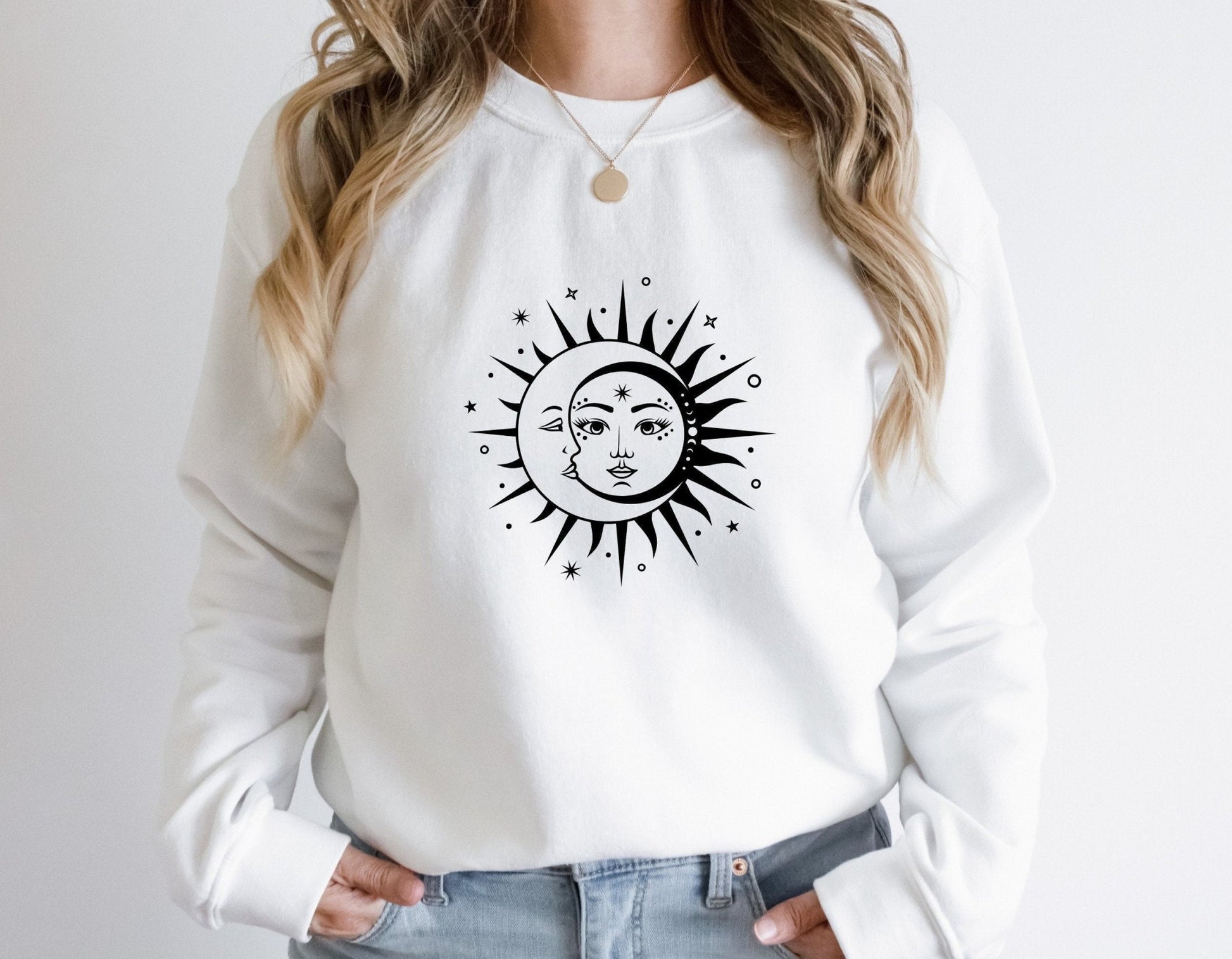 Sun and Moon Yin Yang Sweatshirt - Best Life Apparel