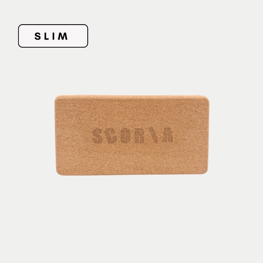 THE SLIM CORK YOGA BLOCK | 3"x4.5"x8.5" - Best Life Apparel