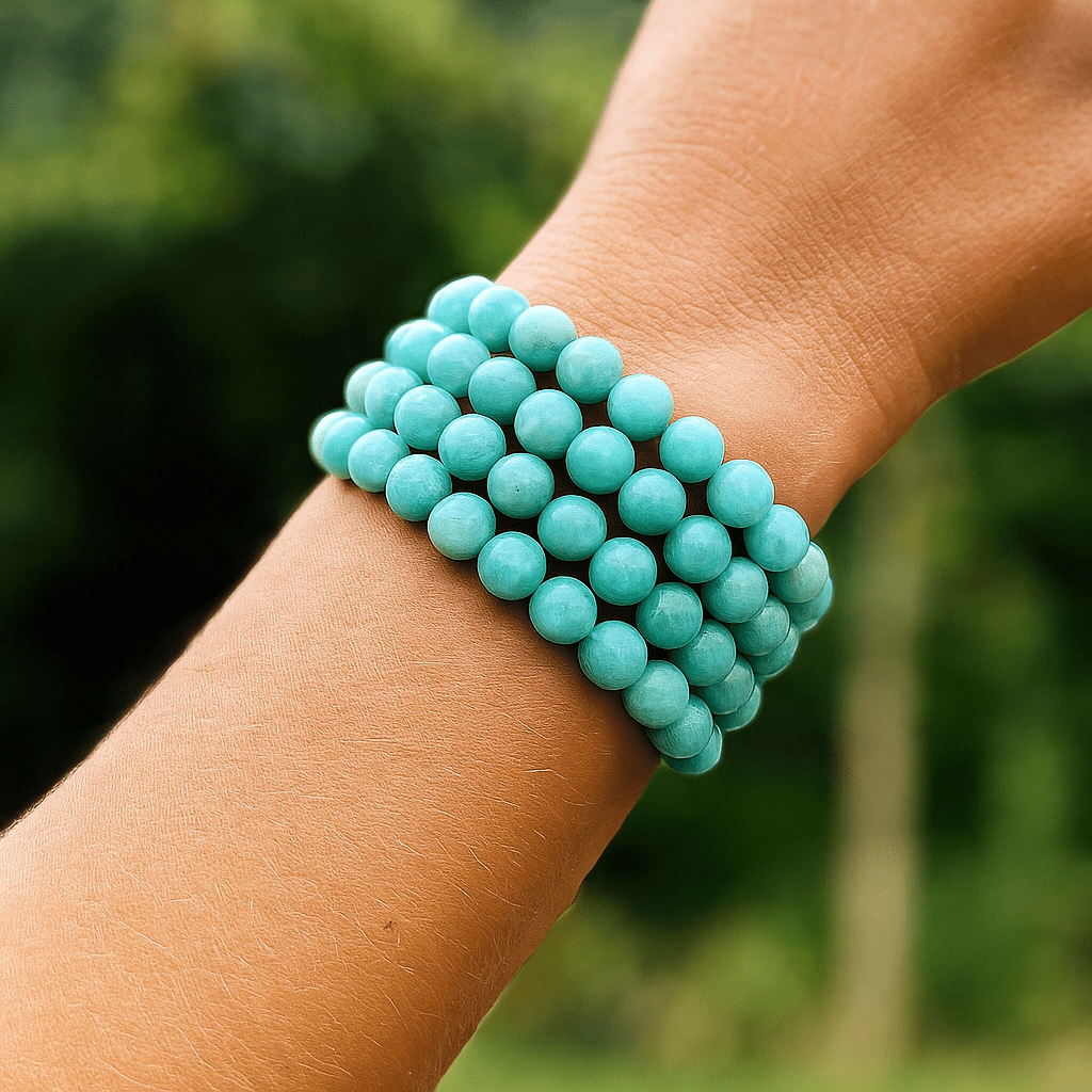 Truth & Calm Bracelet for Women — Amazonite Crystal | Anxiety Relief & Self-Expression - Best Life Apparel