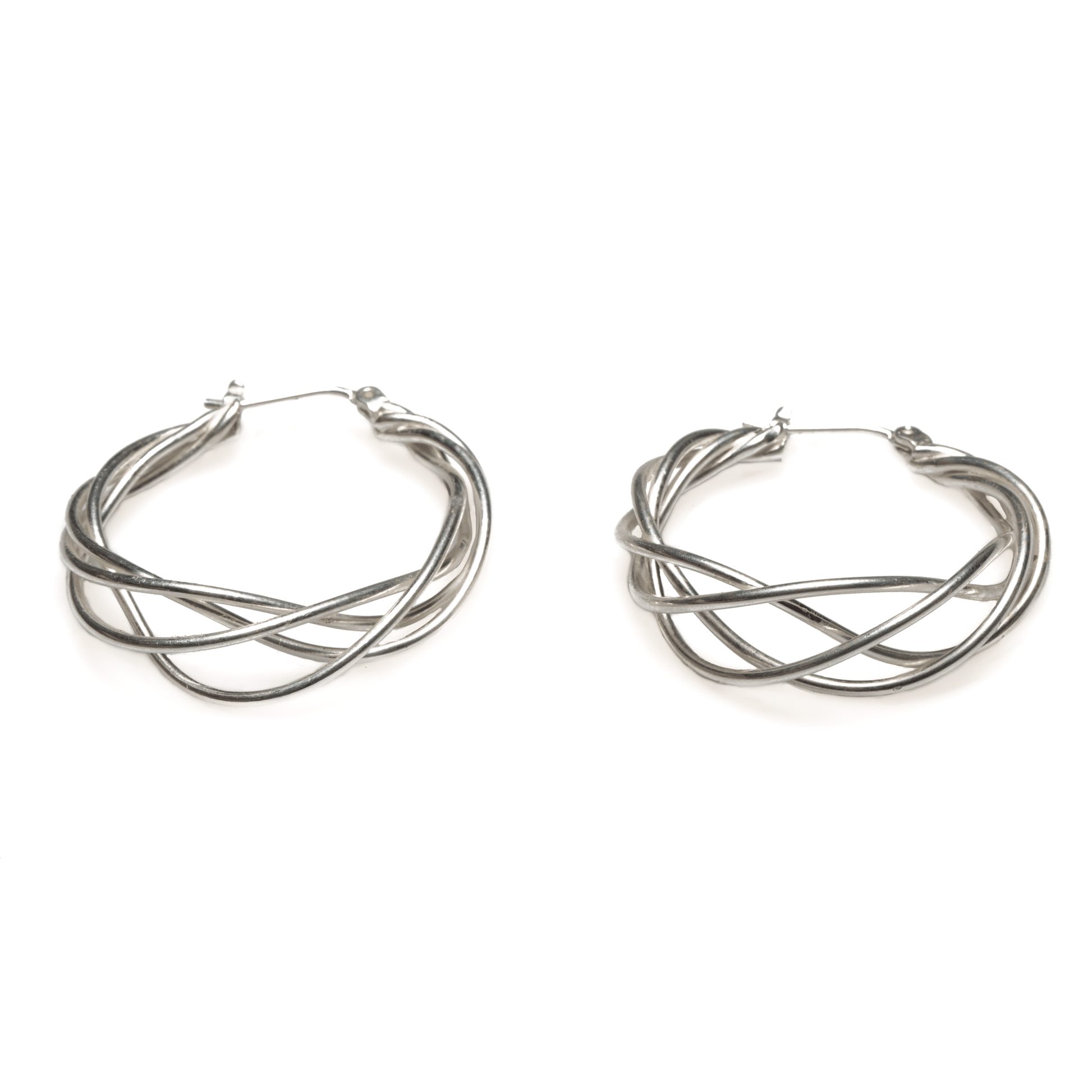 Twist Earrings - Silver Plate - Best Life Apparel