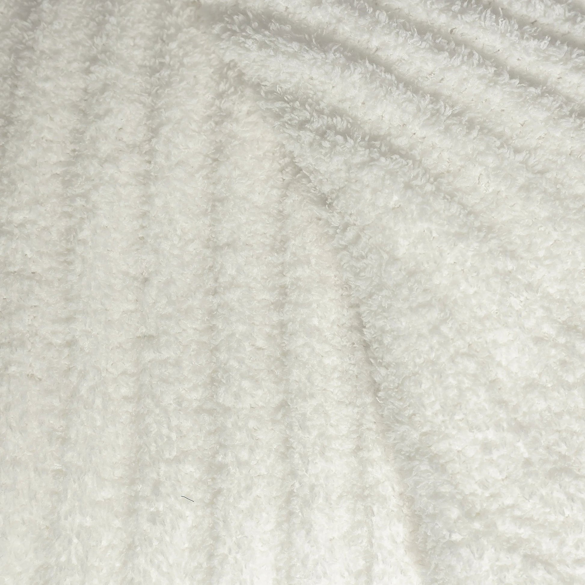 White Ribbed Extended Throw Blanket — Lightweight Plush - Best Life Apparel