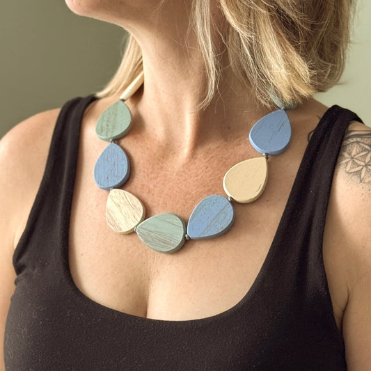 Wooden Teardrop Necklace - Best Life Apparel