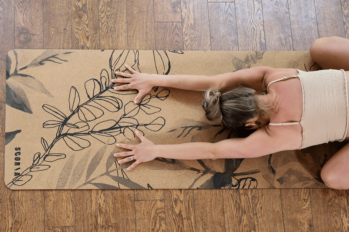 X-TALL Blossom Cork Yoga Mat | 6'7 Long | 4.5MM - Best Life Apparel