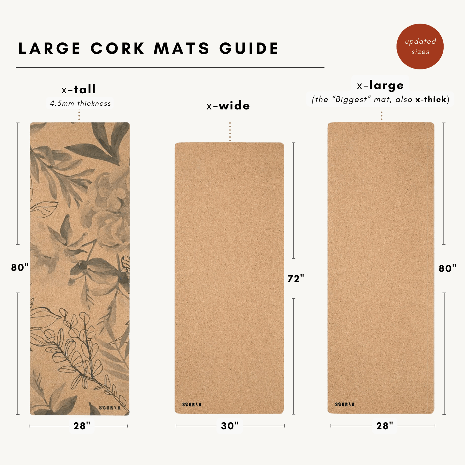 X-WIDE Essential Cork Yoga Mat | 4.5MM - Best Life Apparel