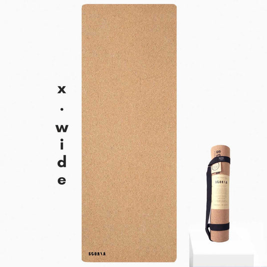 X-WIDE Essential Cork Yoga Mat | 4.5MM - Best Life Apparel