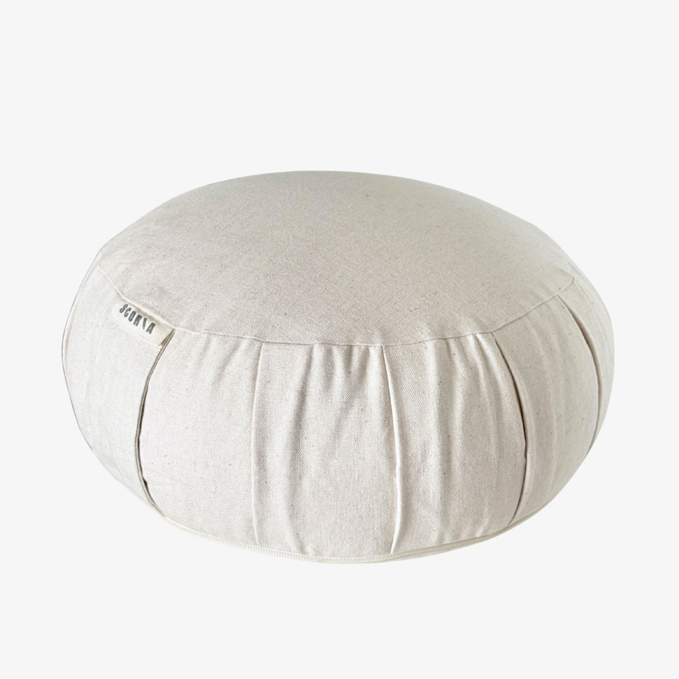Zafu Natural Meditation Cushion | Ivory White - Best Life Apparel
